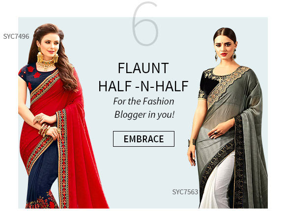 Half n Half Sarees for Summer Fashion. Shop! 